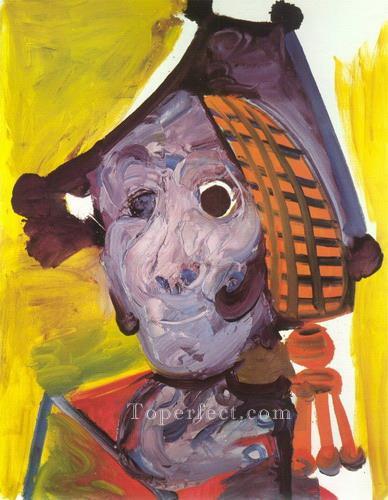 マタドールの頭 1970 年キュビスト パブロ・ピカソ油絵